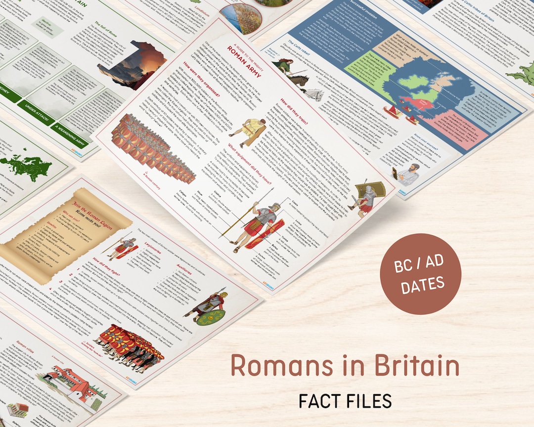 Romans in Britain Fact Files | BC AD | Digital Download | Educate Kids