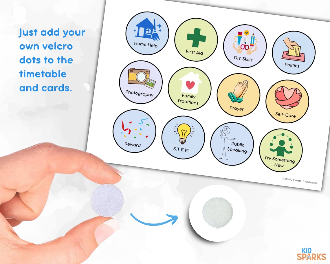 Editable Kids Visual Timetable Children Daily Planner, Kids ...