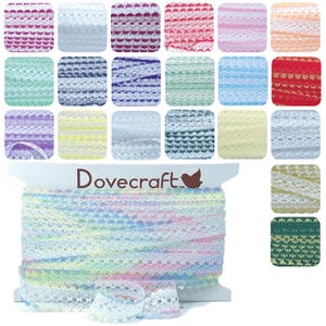 Eyelet Knitting-In Lace - Slotted Trim, Sold by the Metre
