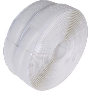 White Stick-In-Place Hook or Loop Tape – 50mm (2 Inch) Wide, Sold by the Metre