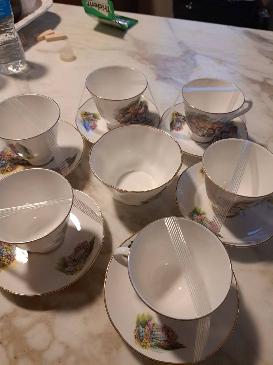 13 Piece Royal Tara Tea Set With Sugar Bowl Etsy