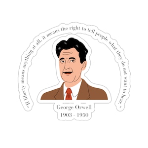George Orwell Sticker