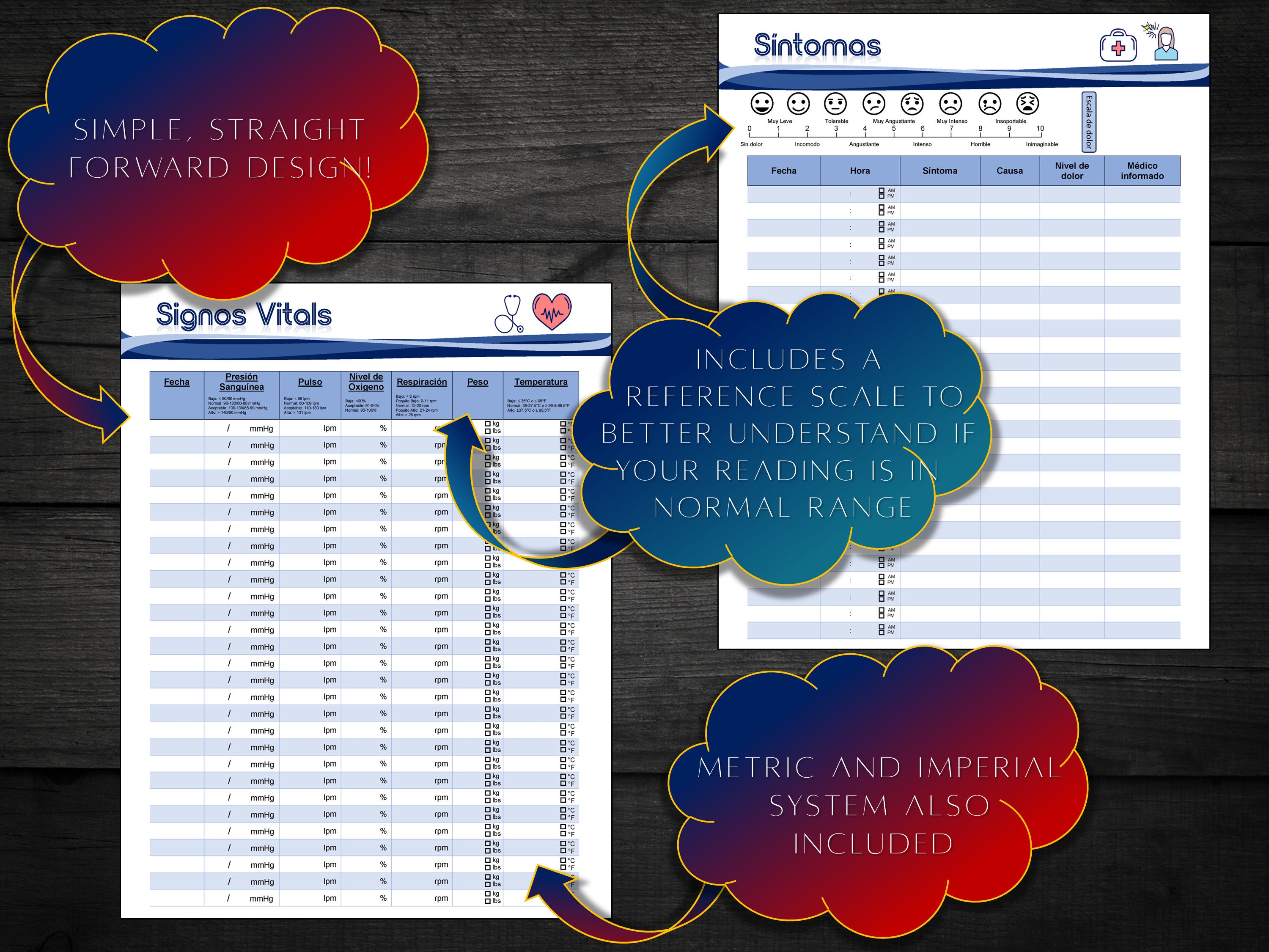 Spanish Medical Planner Printable Spanish Health Planner PDF - Etsy