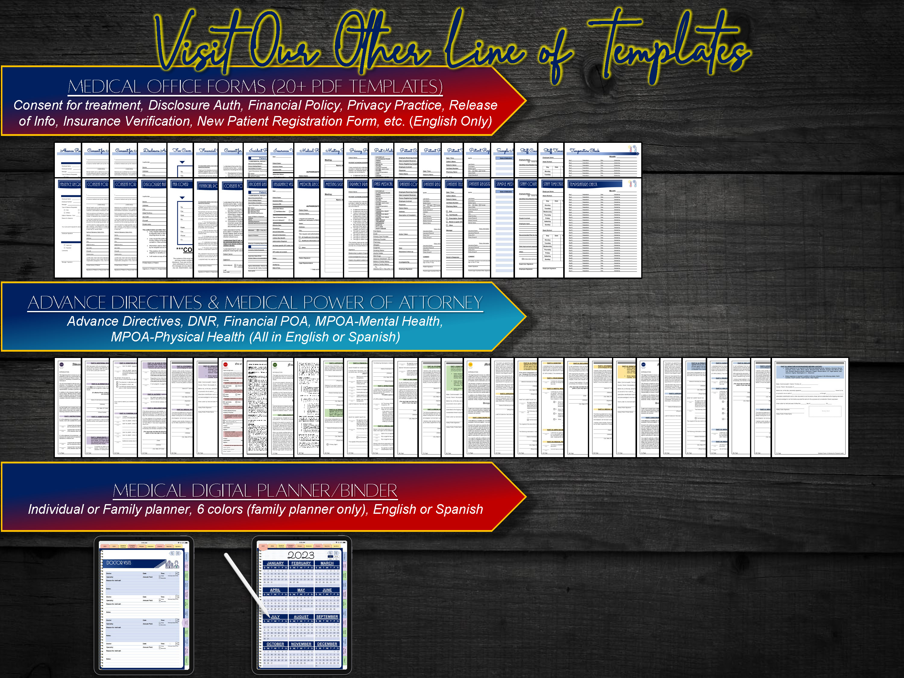 Spanish Medical Planner Printable Spanish Health Planner PDF Insurance ...