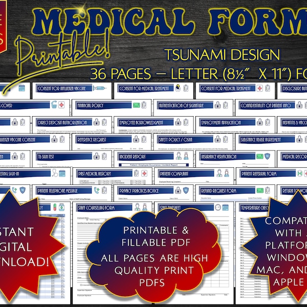 HIPAA Medical Policy Forms Printable Consent for Treatment Forms Patient Registration Forms Insurance Verification Form Referral Form Fax