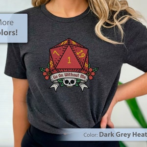 Dungeons and Dragons Shirt, DnD Shirt, Gift for D&D Players, D20 Dice Shirt, Dungeon Master Shirt, Rolled a 1, Funny DnD TShirt, Floral Dice