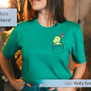 Dinosaur Shirt, Dino Shirt, Cute Dino Tee, Gifts for Dinosaur Lovers, Pocket Dinosaur Shirt, Paleontologist Gift, TRex Shirt, Jurassic Shirt