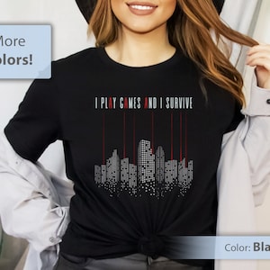 Chemise de ville, chemise de jeu de cartes, chemise Alice, chemise City Lasers, chemise de joueur, chemise de jeu de survie, T-shirt Borderland, T-shirt de culture pop