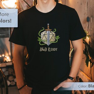 Dungeons and Dragons Shirt, DnD Shirt, Gift for D&D Players, D20 Dice Shirt, Dungeon Master TShirt, TTRPG Gaming Shirt, DnD Adventure TShirt