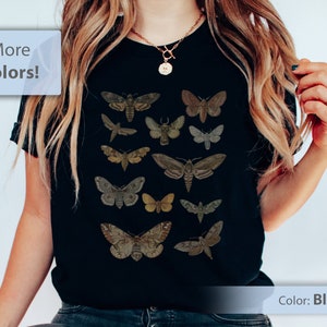 Moth Shirt, Cottagecore Shirt, Goblincore Shirt, Witchy Shirt, Gifts for Moth Lovers, Gifts for Witches, Bug TShirt, Dark Academia T-Shirt