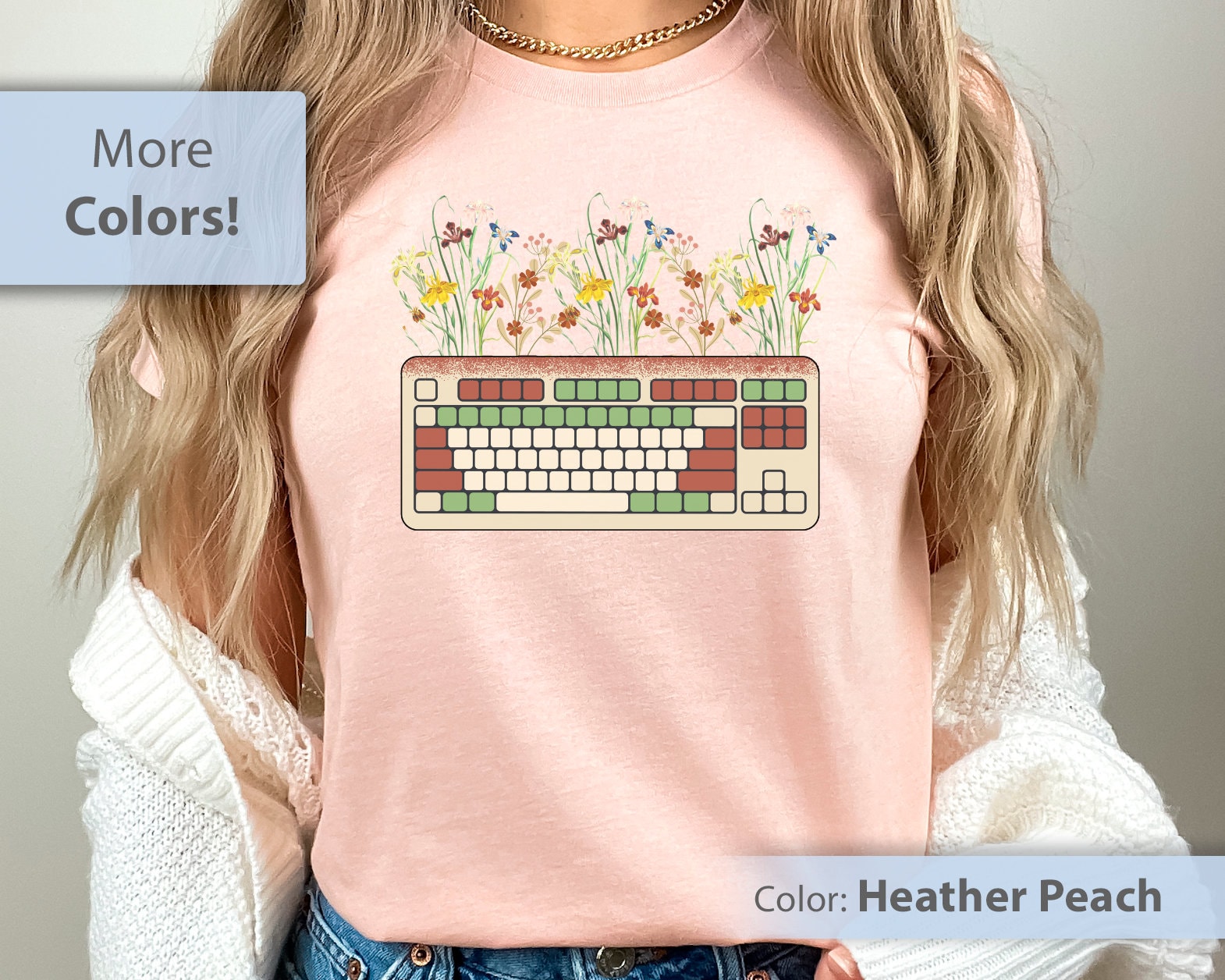 Keyboard shirt top