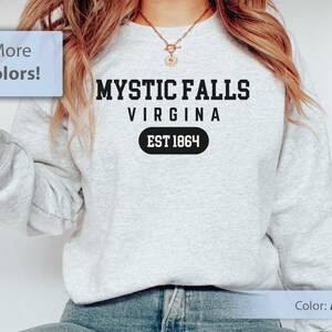 Mystic Falls Sweatshirt, Vampire Shirt, Mystic Falls High School, Vampire Fans Shirt, Gift for Vampire Fans, Salvatore Sweatshirt, Virginia