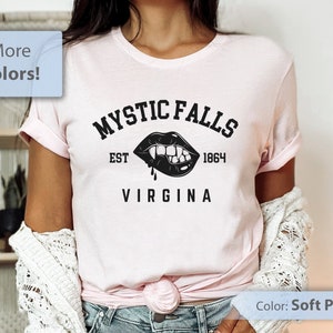 Mystic Falls Shirt, Vampire Shirt, Mystic Falls High School, Vampire Fans TShirt, Vampire Fan Gifts, Gift for Vampire Fans, Virginia T-Shirt
