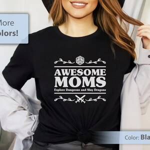 Dungeons and Dragons Shirt, DnD Shirt, Gift for D&D Players, D20 Dice Shirt, Dungeon Master Shirt, Mom DnD Gift, Floral Dice, Cool Mom Gift