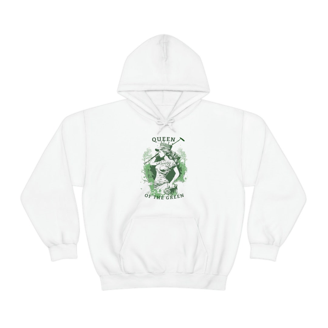 Queen of the Green Golf Hoodie Women's Golf Sweatshirt Etsy
