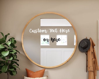 Custom Mirror Vinyl Decal | Sticker to beautify your home |  Affirmation Decal | Self Love Sticker