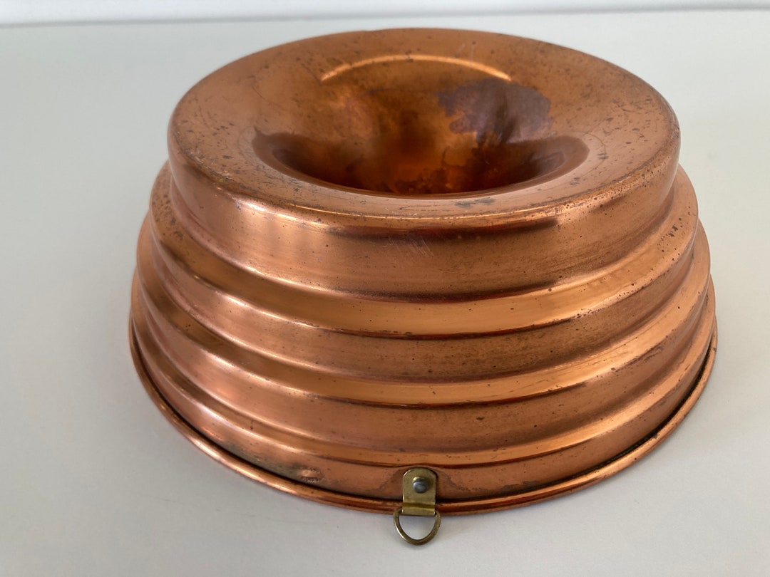 Vintage Copper Gelatin Mold Etsy