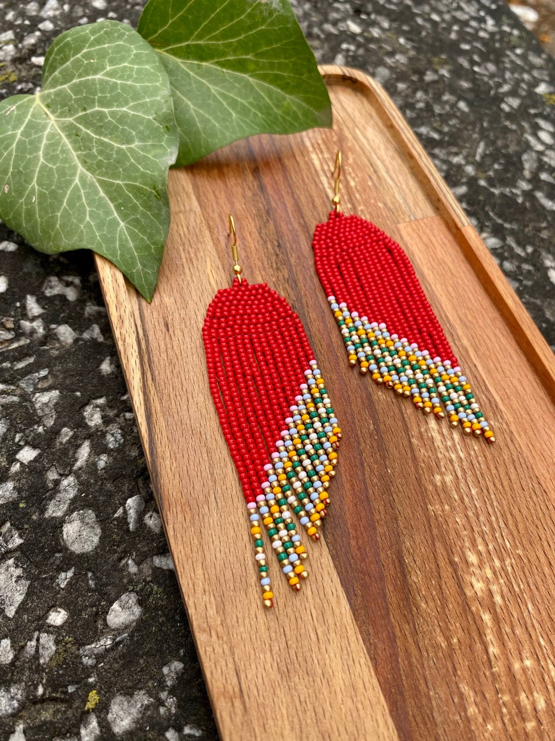 Seasonal Red Burst Earrings - Pierced main image 1