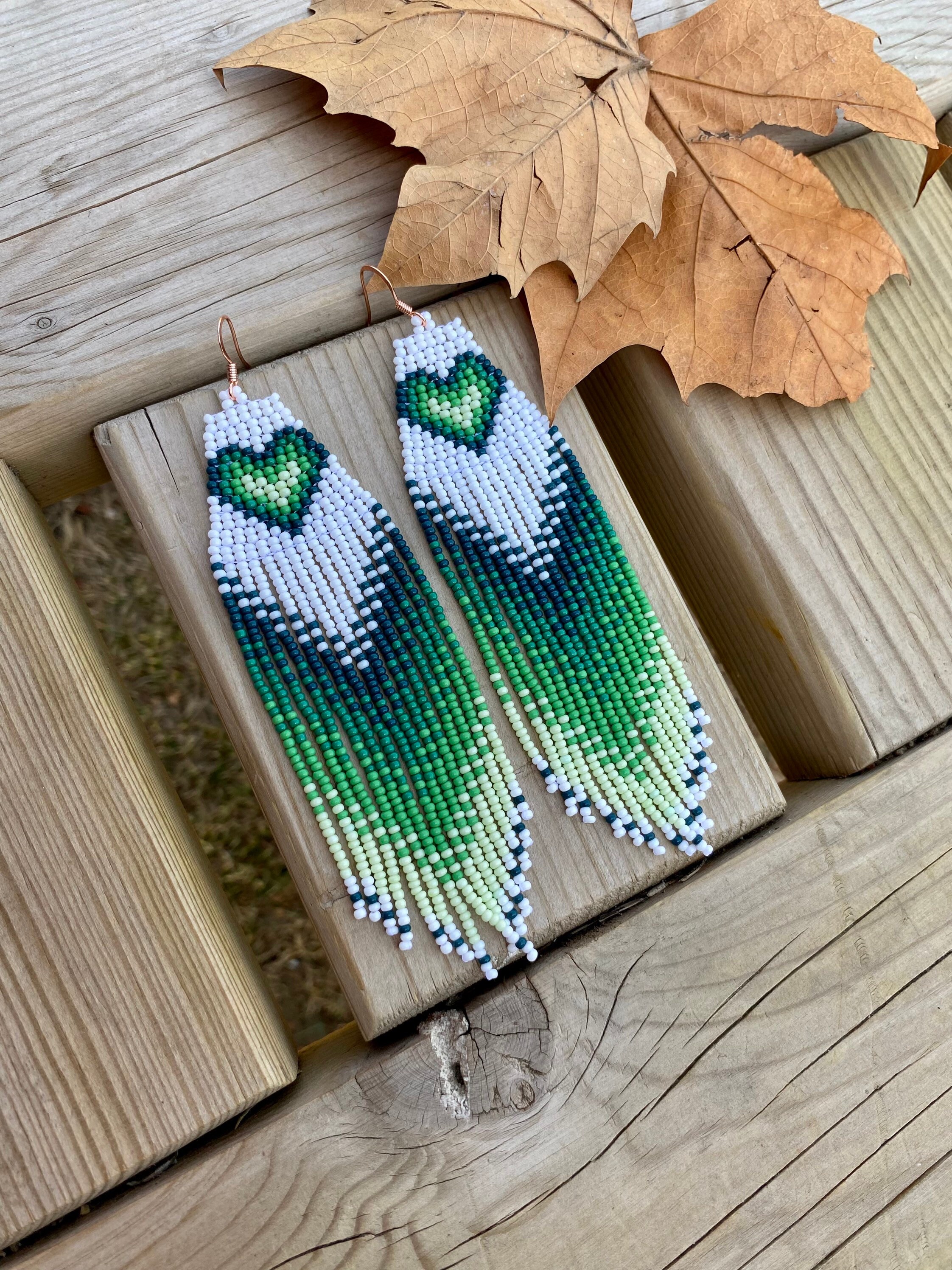 Lover Earrings in Green