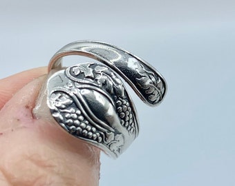 Sterling Snake Ring | Cobra | Floral Rings | 925 Sterling Silver | Serpent rings | ladies gifts | Elegant rings | Snake rings | size 8 rings