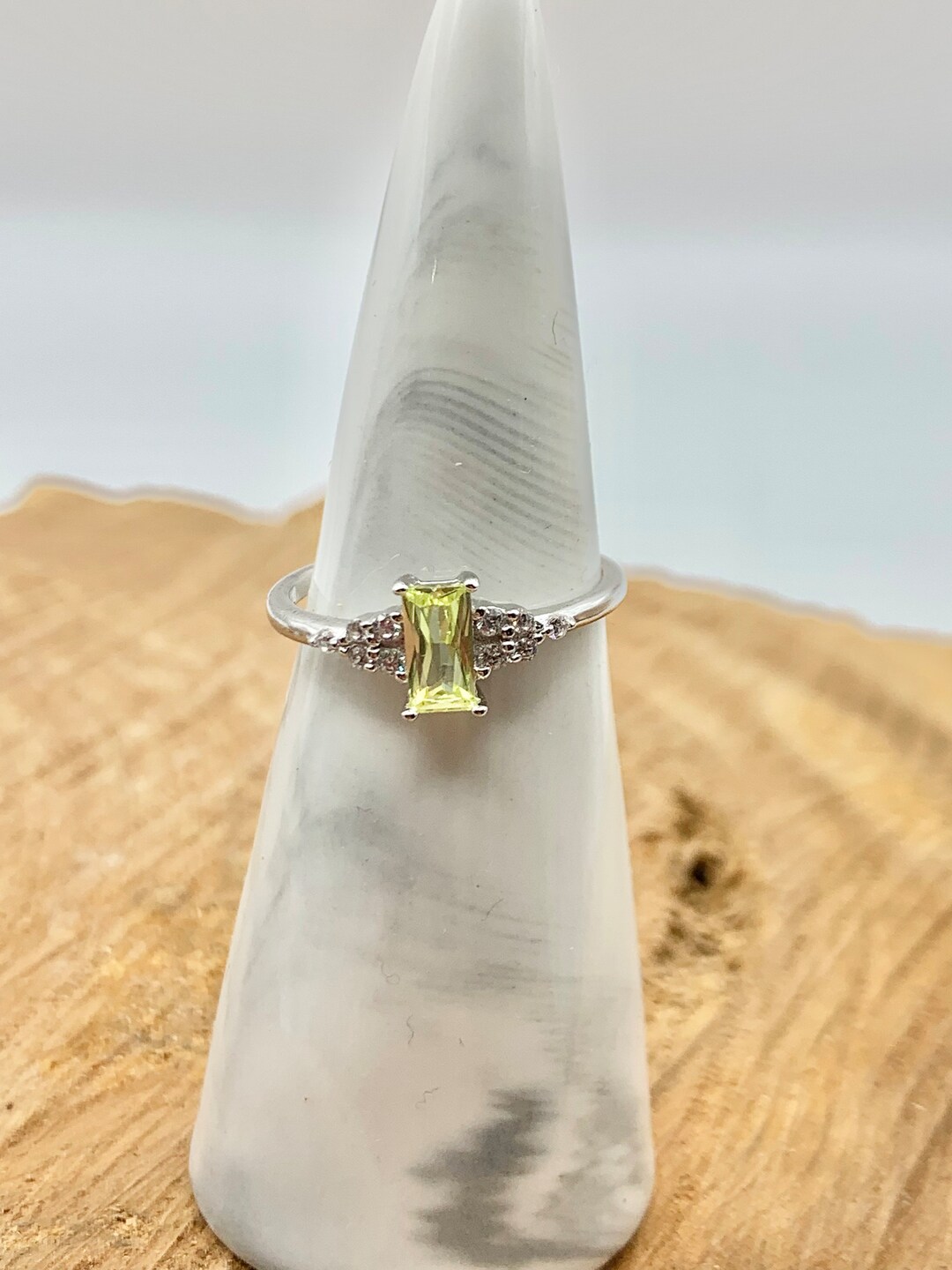 Engagement Ring Peridot Promise Ring Uniqe Rings Ladies Night Out