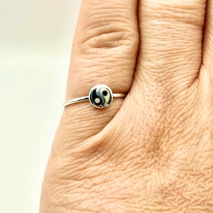 Hippie rings | Yin Yang ring | Boho hippi style ring | Yoga ring | Japanese rings | 925 sterling silver | Silver rings | 80’s ring | Ladies