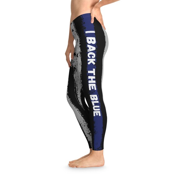 Blue line workout outlet leggings