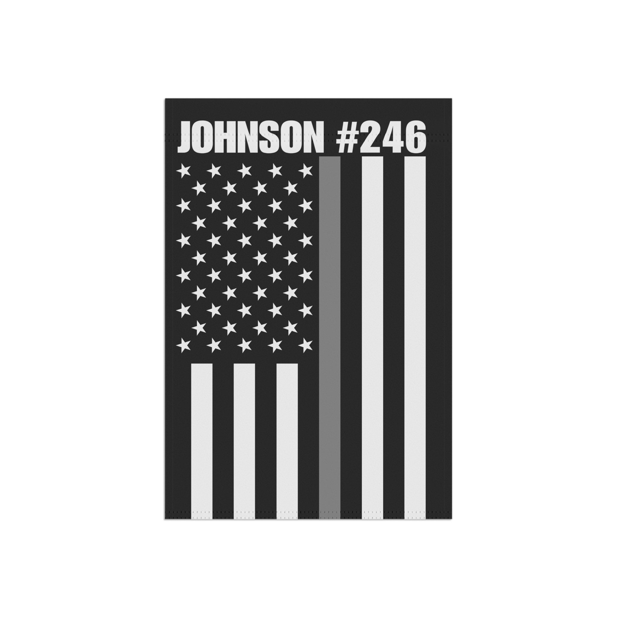 Corrections enforcement waving flag. National 3d Thin Grey Line flag