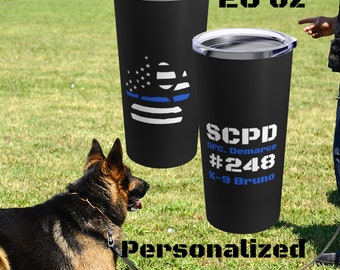 Mug K9 Officer Gifts Police K9 Unit Partner Personalized Thin Blue