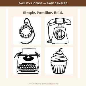 Large Print Coloring Facility License, Reminiscence Activity for Care Homes image 4