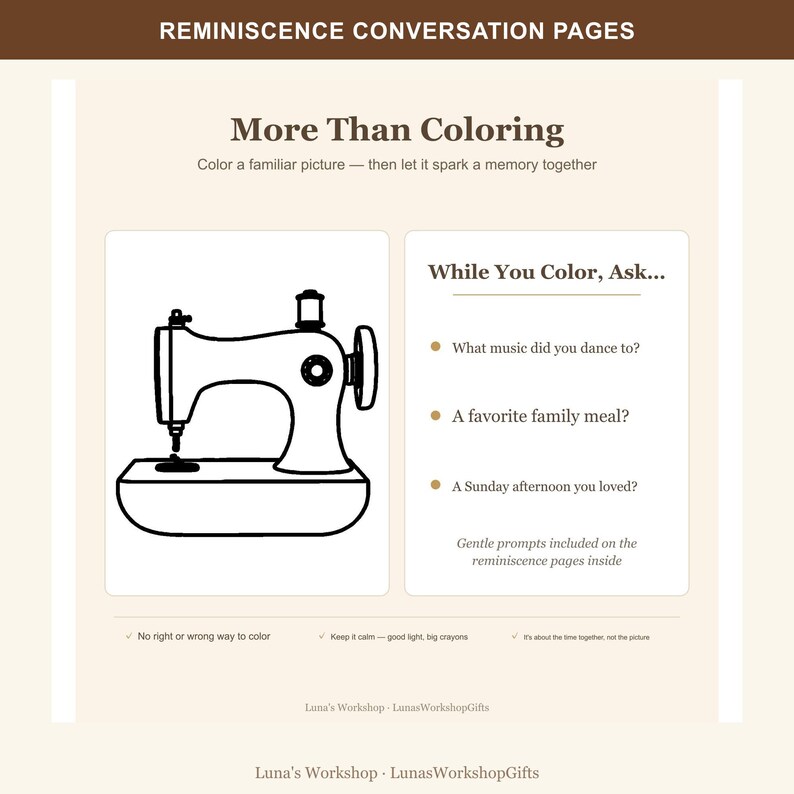 Large Print Coloring Facility License, Reminiscence Activity for Care Homes image 6