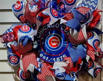 Handmade Door Wreath Cubs