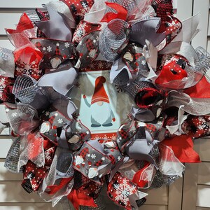 Gnome Theme Christmas Door Wreath