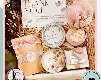 Thank you gift box, Appreciation Gift, Spa Gift Set For Her, Gift for woman, Custom Gift Set, Self Care Gift, Personalised Gift For her