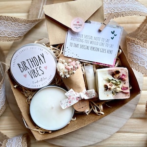 Birthday Vibes Budget Care Package for her, Affordable Birthday Care Package for Her,  Perfect Self-Care Gift Box, Pampering Birthday Vibes
