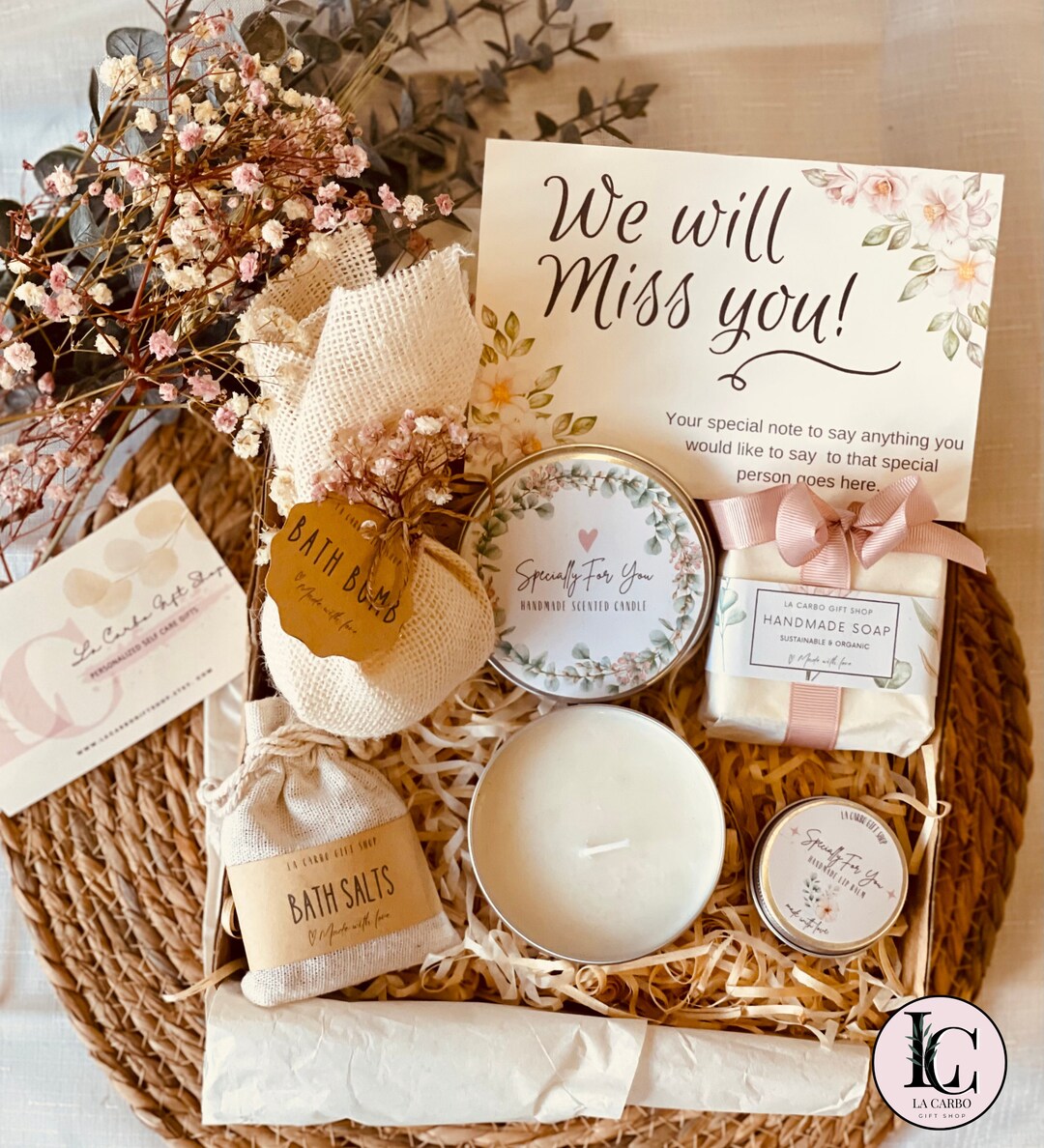 We Will Miss You Gift Box Appreciation Gift for Her Going Etsy Australia