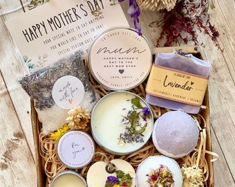 Gift for Mum for Mother's Day, Gift Box for Mother, Gift for mum, Gift Basket for Mum, Care Package for Grandma, Best Friend, lavender