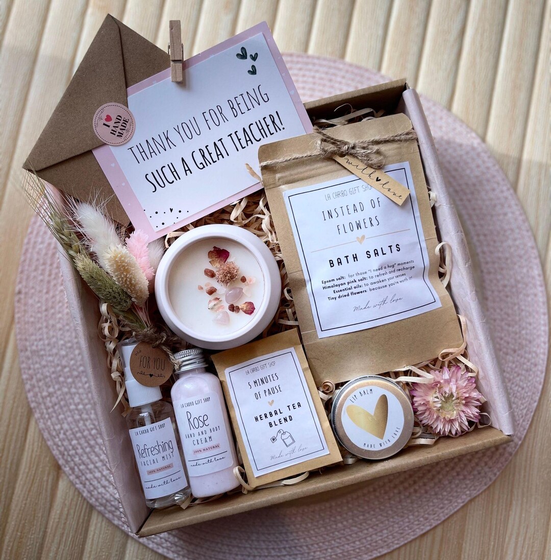 Teacher Appreciation Gift Box Handmade Pamper Relaxation Set Etsy teacher-appreciation-gift-box-handmade-pamper-relaxation-set-etsy