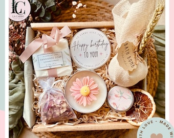 Spa Gift Box Set, Beautiful Gift for Women, Perfect Gift For her, Natural Spa Set for woman, Pamper Hamper, Care Package