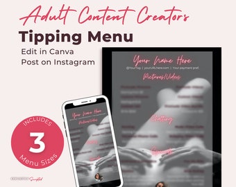 Adult Content Creator Tip Menu, F4M, Onlyfans Tip Menu, Onlyfans Content Ideas, Fansly Menu, Twitch Cam Girl Menu, Reddit Ideas
