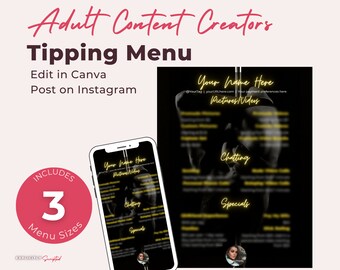 Adult Content Creator Tip Menu, F4M, Onlyfans Tip Menu, Onlyfans Content Ideas, Fansly Menu, Twitch Cam Girl Menu, Reddit Ideas