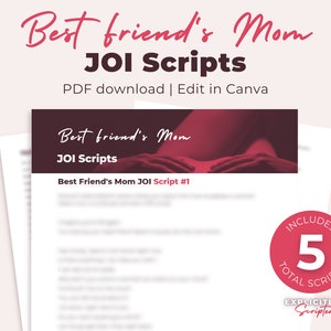 Onlyfans Best Friend&#39;s Mom JOI Script, 5 Scripts, Adult Creators, J*ck Off Instructions, Onlyfans Content Ideas, Twitch Cam Girl, Fansly