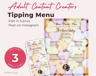 Adult Content Creator Tip Menu, F4M, Onlyfans Tip Menu, Onlyfans Content Ideas, Fansly Menu, Twitch Cam Girl Menu, Reddit Ideas