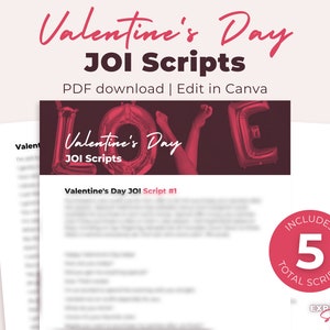 Valentine&#39;s Day JOI Script, 5 J*rk Off Instruction Scripts, Onlyfans Content Ideas, Twitch Cam Girl Content, Fansly Ideas, Reddit, F4M
