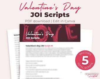 Valentine's Day JOI Script, 5 J*rk Off Instruction Scripts, Onlyfans Content Ideas, Twitch Cam Girl Content, Fansly Ideas, Reddit, F4M