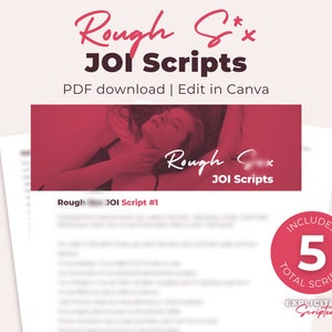 Onlyfans Rough S*x JOI Script Bundle, Onlyfans Ideas, Adult Industry Scripts, Onlyfans content, Twitch Camgirl Snapchat Fansly Scripts, F4M
