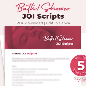 Onlyfans Bath/Shower JOI Script, 5 Scripts, Adult Creators, J*ck Off Instructions, Onlyfans Content Ideas, Twitch Cam Girl, Fansly, Reddit