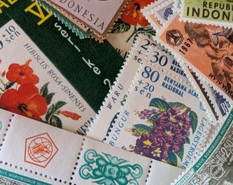 Assorted 1966-1970 MNH/MLH Semi-Postal/Charity Indonesian Postage Stamps