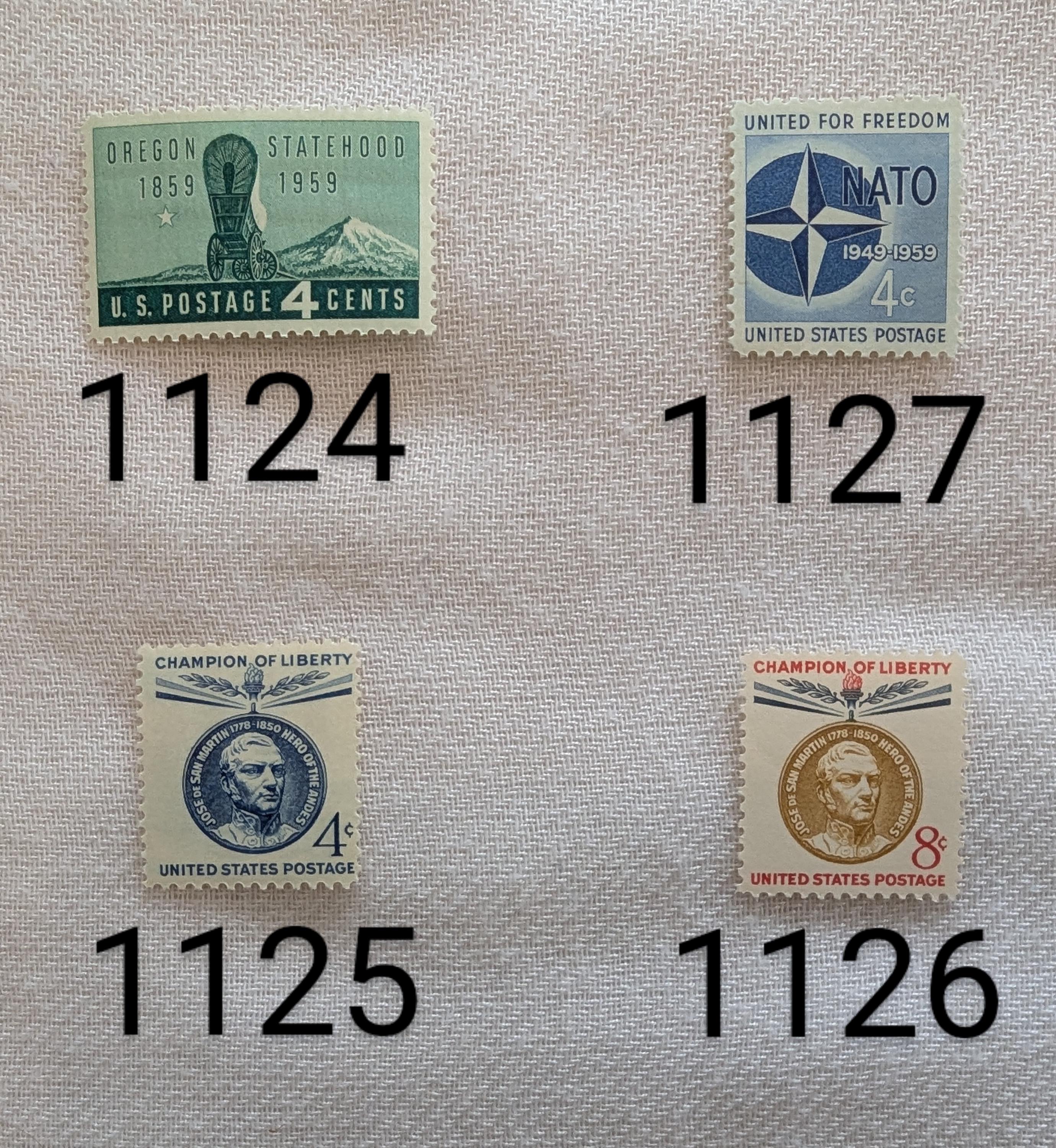 1959 年 MNH 米国記念切手 - 単品およびセット! - Etsy 日本