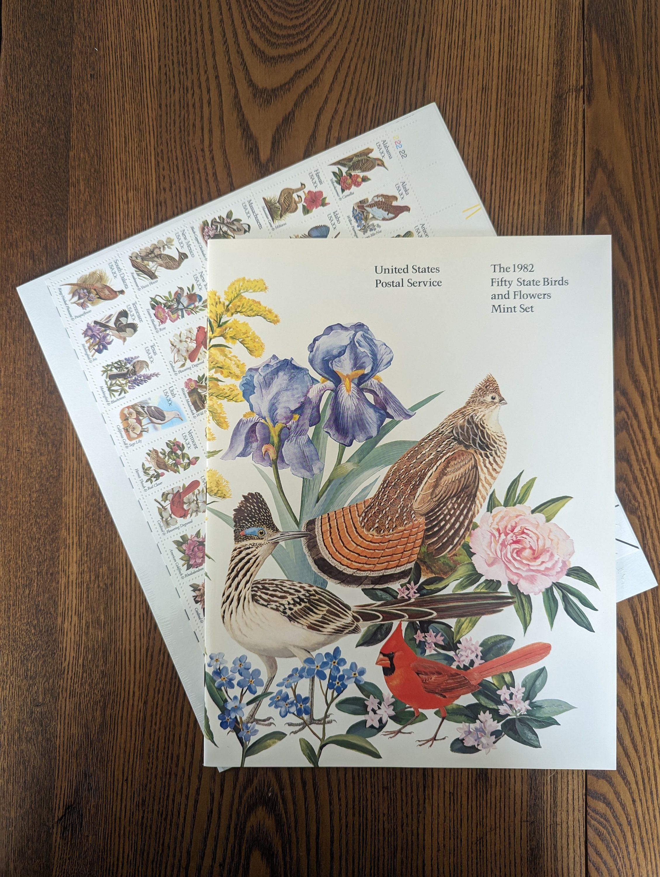 アメリカ合衆国の切手　state birds and flower The State Birds and Flowers Commemorative Mint-Stamp Panels